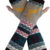 Allegra K Allegra K Women'S Fingerless Glove Winter Knit Thumb Elbow Length Arm Warmers Hot