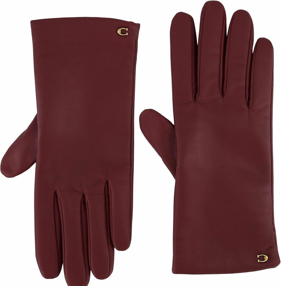 Coach Coach Womens Sculpted C Short Glovegloves Best