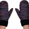 C.C C.C Winter Warm Knit Soft Fuzzy Lined Cuff Mittens Gloves Hot