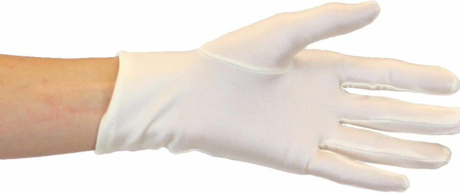 Greatlookz Fashion Duchess Matte Satin Wrist Length Gloves For Ladies, Ivory Wholesale