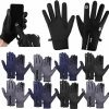 Patelai Patelai 9 Pairs Winter Gloves For Men Warm Anti Slip Windproof Touchscreen Waterproof Gloves For Cold Weather Skiing Hiking New