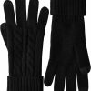 VIKIDEER Vikideer Touchscreen 100% Pure Cashmere Gloves Women Ladies Soft Knit And Long Ribbed Cuffs Wholesale