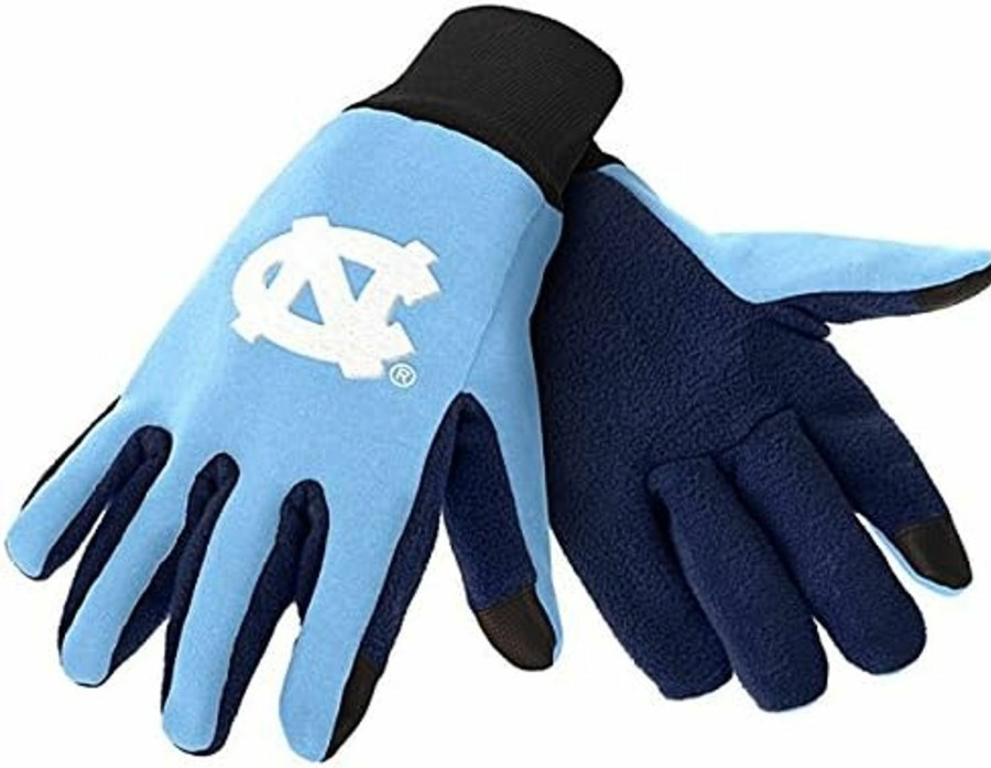 FOCO North Carolina Tar Heels Color Texting Gloves New