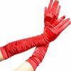 Deceny CB Deceny Cb Party Gloves For Women Long Satin Opera Gloves Shirred Elbow Gloves New