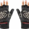 Armycrew Armycrew Wool Blend Snowflake Insulated Flip Top Fingerless Mitten Gloves Best