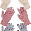 Jeere Jeere 3 Pairs Women'S Winter Touch Screen Gloves Knit Gloves Elastic Cuff Winter Warm Texting Mitten For Women And Girls Online