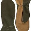 Stormy Kromer Stormy Kromer Tough Mitts - Leather Outdoor Gloves, Winter Mittens With Sherpa Hot