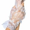 Leg Avenue Lace Gloves Black Clearance