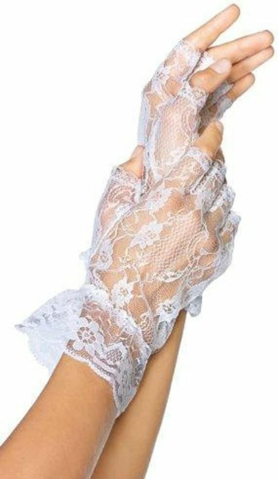 Leg Avenue Lace Gloves Black Clearance