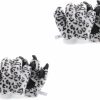 jojofuny 2 Pairs Snow Leopard Palm Gloves Children'S Mittens Headband Paw Pp Cotton White New