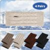 Guiqulai Guiqulai 4 Pairs Fingerless Gloves,Wrist Warmers Gloves Knit,Women Girls Comfortable Wrist Gloves Mitten Knit Crochet Ladies Hot