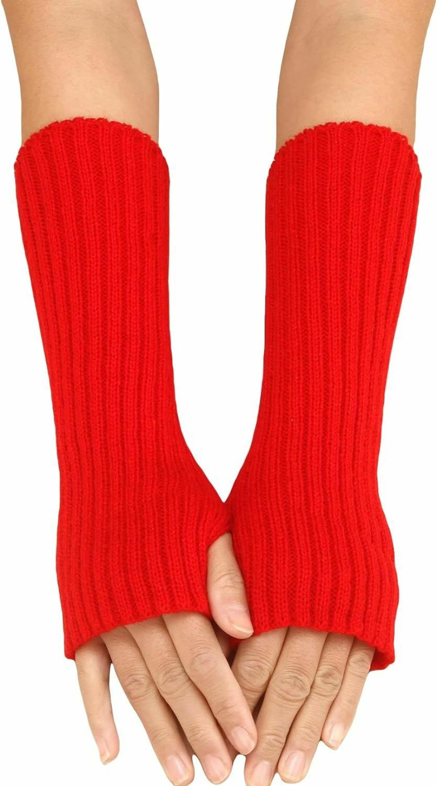 Verdusa Verdusa Women'S Solid Knitted Arm Warmers Long Fingerless Gloves Online