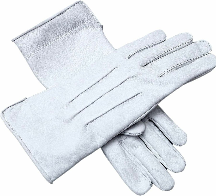 Generic Genuine Leather Unlined Women Dress Gloves With Beautiful Standard Length Extended Up To 2 Inches From Wrist New