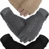 Janmercy Janmercy 6 Pairs Women'S Winter Touch Screen Gloves 2 In 1 Texting Full Gloves And Knit Fingerless Gloves For Cold Weather Best