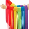 Xuhal Xuhal Gay Pride Rainbow Fringe Arm Warmer Rainbow Rave Outfits Women Fringe Warmer Rainbow Fringe Outfit For Women Men New