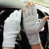 Ylucky Ylucky Lightweight Summer Fingerless Gloves Men Women Uv Sun Protection Driving Cotton Gloves Nonslip Touchscreen Gloves Wholesale