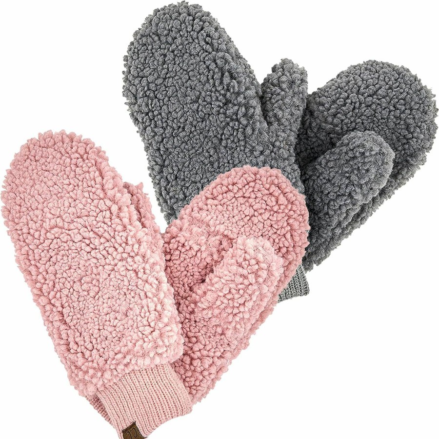 Funky Junque Funky Junque Exclusives Womens Mittens Faux Fur Convertible Fingerless Gloves Best