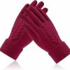 Achiou Achiou Winter Gloves For Women, Warm Touch Screen Texting Gloves, Womens Knit Glove Soft Thick Fleece Lined Wholesale