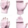 Generic 2 Pairs Pack Women Winter Flip Convertible Fingerless Gloves Pretty Gilrs Warm Thermal Riding Mittens Students Writing New