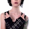 Poizen Industries Buckle Armwarmers Arm Warmers Punk Gothic Gloves - Black Online