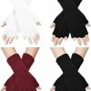 YXCXGO Yxcxgo 4 Pairs Uni Half Fingerless Gloves For Women/Men Half Finger Gloves Knit Winter Gloves Fingerless Clearance