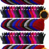 Hicarer 200 Pcs Winter Beanies Gloves Bulk Thermal Winter Hat And Touchscreen Gloves For Men Women Uni Knit Hat Stretch Gloves Homeless Warm Gift Best