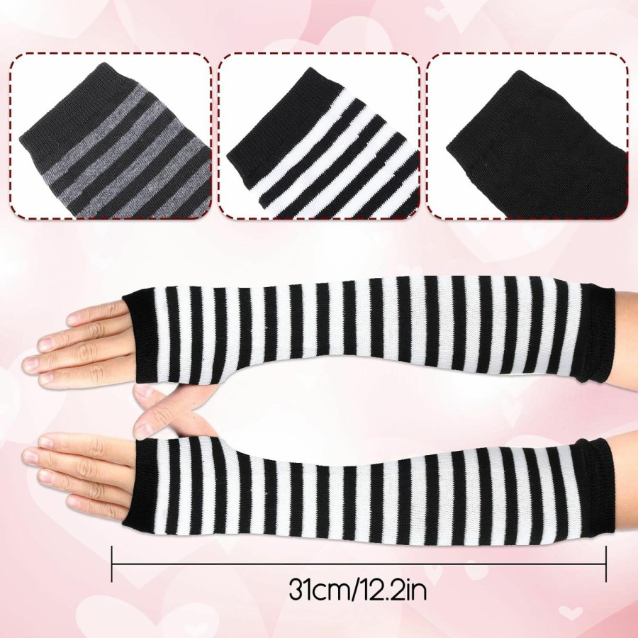 WLLHYF Wllhyf 2/3 Pairs Cashmere Feel Wrist Fingerless Gloves With Thumb Hole Winter Knit Fingerless Gloves Arm Warmers Mittens Online