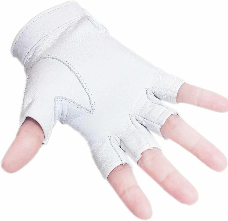 Generic Sheepskin Leather Half Finger Driving Gloves For Women Clearance