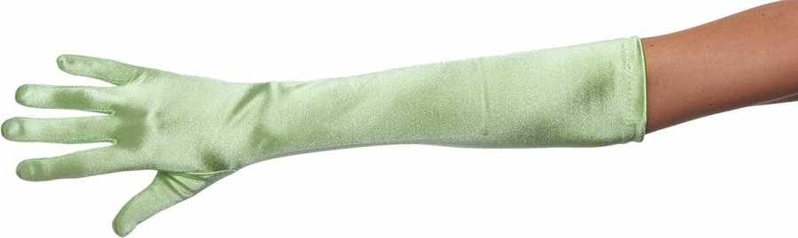 Greatlookz Fashion Over Elbow 19\" Very Long Satin Gloves, Bright Spring Green Online