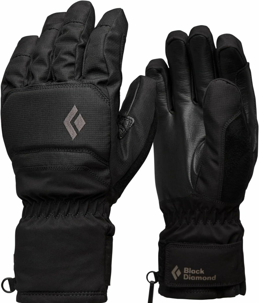 BLACK DIAMOND Black Diamond Equipment Mission Gloves - Black - Extra Large Clearance