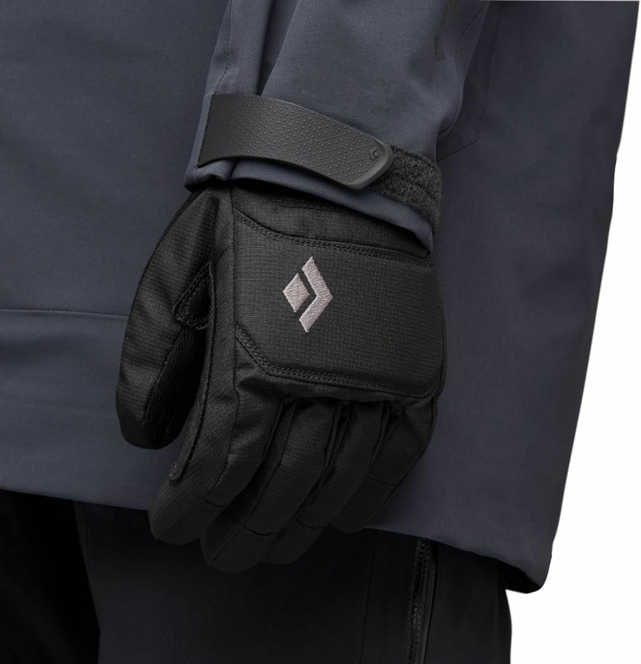 BLACK DIAMOND Black Diamond Equipment Mission Gloves - Black - Extra Large Clearance