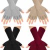 Syhood Syhood 4 Pairs Long Fingerless Gloves 11Inch Winter Knit Arm Warmer Half Finger Gloves Uni New