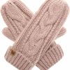 MIRMARU Mirmaru Women'S Warm Winter Gloves Cozy Soft Cable Knit Mittens With Fleece Lining Online