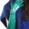 DooWay Dooway Women Long Gloves Faux Leather Over Elbow Length 20-Inch Pu Winter Warm Full Finger Gloves Best