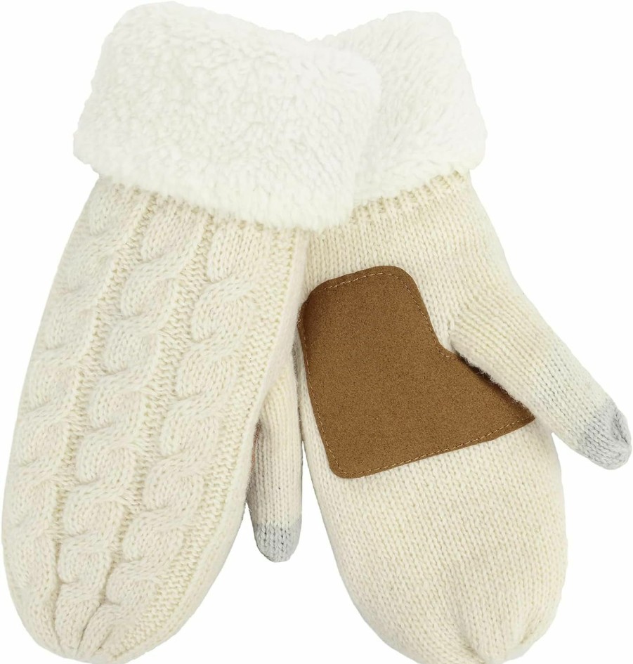 Zando Zando Winter Warm Mittens For Women Thick Knitted Mittens Gloves Soft Lining Mittens Cold Weather Accessories Gifts Online