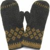 Feelgoodz Feelgoodz Women'S Vail Diamond-Patterned Wool Handknit Winter Mittens Hot