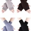 Tatuo Cashmere Fingerless Gloves Wrist Warmers With Thumb Hole For Women And Men Online