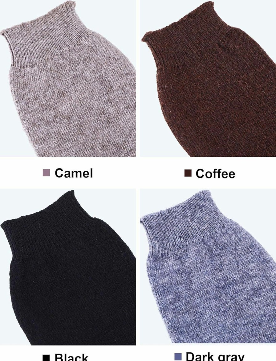 Tatuo Cashmere Fingerless Gloves Wrist Warmers With Thumb Hole For Women And Men Online