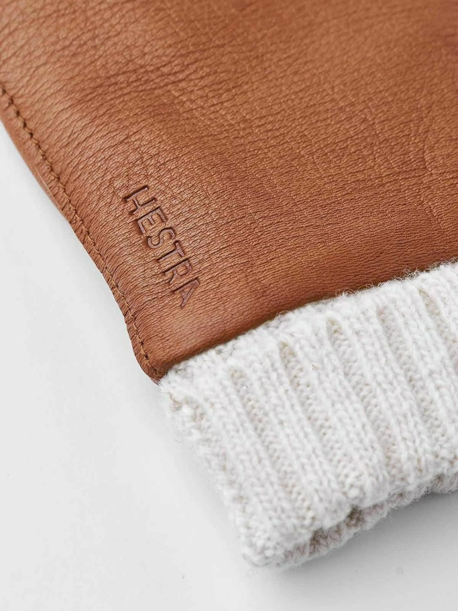 Hestra Hestra Women'S Liv Mitt I Insulated, Leather Mitten With Ribbed Knit Cuff For Winter & Cold Weather Online