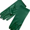 ZaZa Bridal Zaza Bridal Shiny Stretch Satin Dress Gloves Wrist Length 2Bl Hot