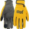 everyday mud Women'S Synthetic Leather Palm Garden Gloves, Touchscreen Capable, Abrasion Resistant, Hook And Loop Closure Hot