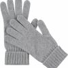 Manio Cashmere Manio Cashmere Women'S 100% Cashmere Knitted Gloves Pure Soft Comfortable With Ribbed Cuffed Clearance