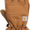 Carhartt Carhartt Womens Insulated Duck/Synthetic Leather Knit Cuff Glovecold Weather Gloves Clearance