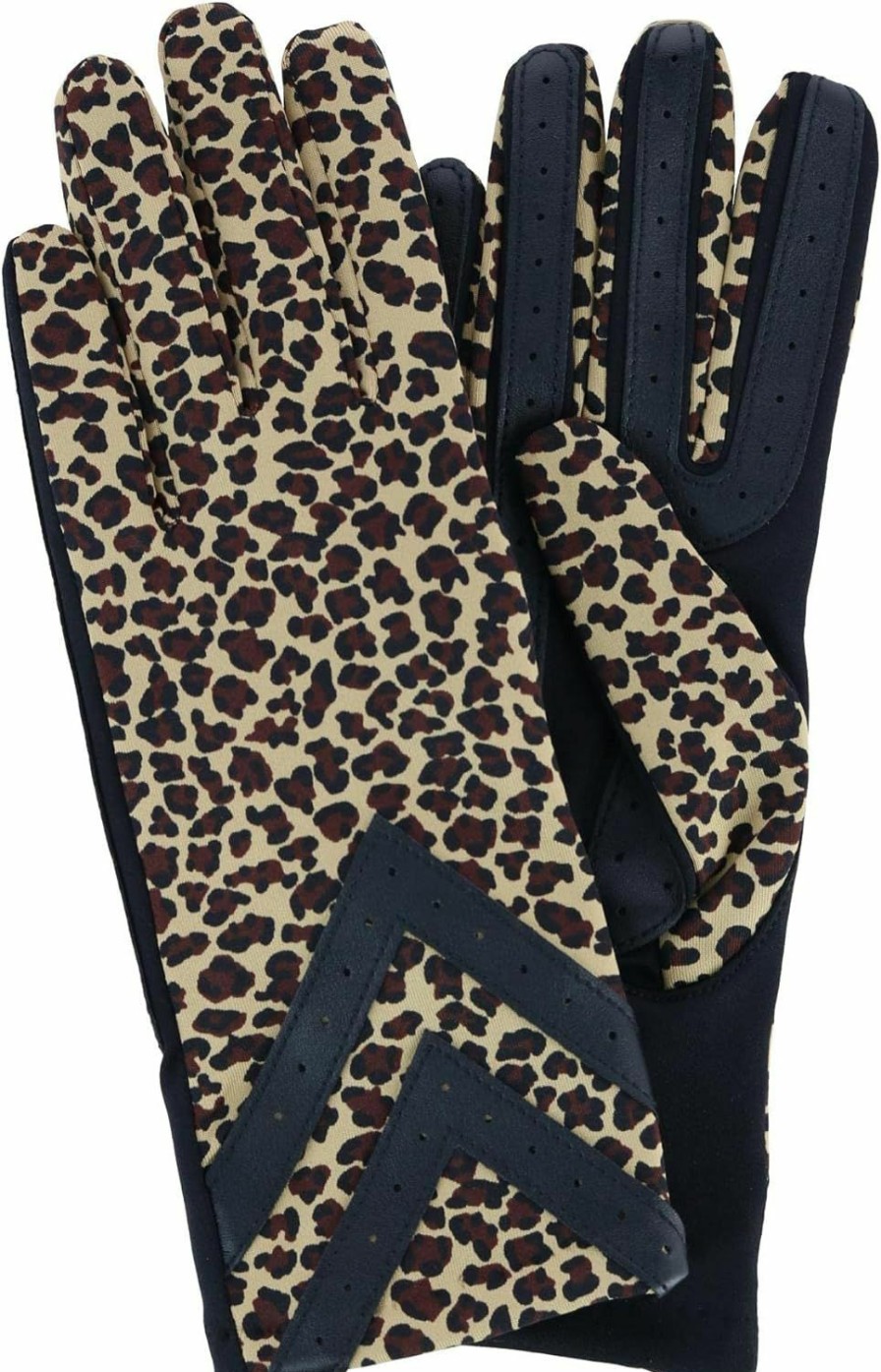 isotoner Women'S Isotoner Chevron Spandex Gloves L/Xl / Leopard Online