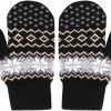 Ylucky Ylucky Women Men Winter Knit Mitten Gloves Thermal Fleece Lined Mittens Full Finger Hand Warmer Cold Weather Gloves Hot