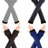 Bememo Bememo 4 Pairs Women Knit Arm Warmers Long Fingerless Gloves Knitted Elbow Length Gloves Thumb Hole Gloves Winter New