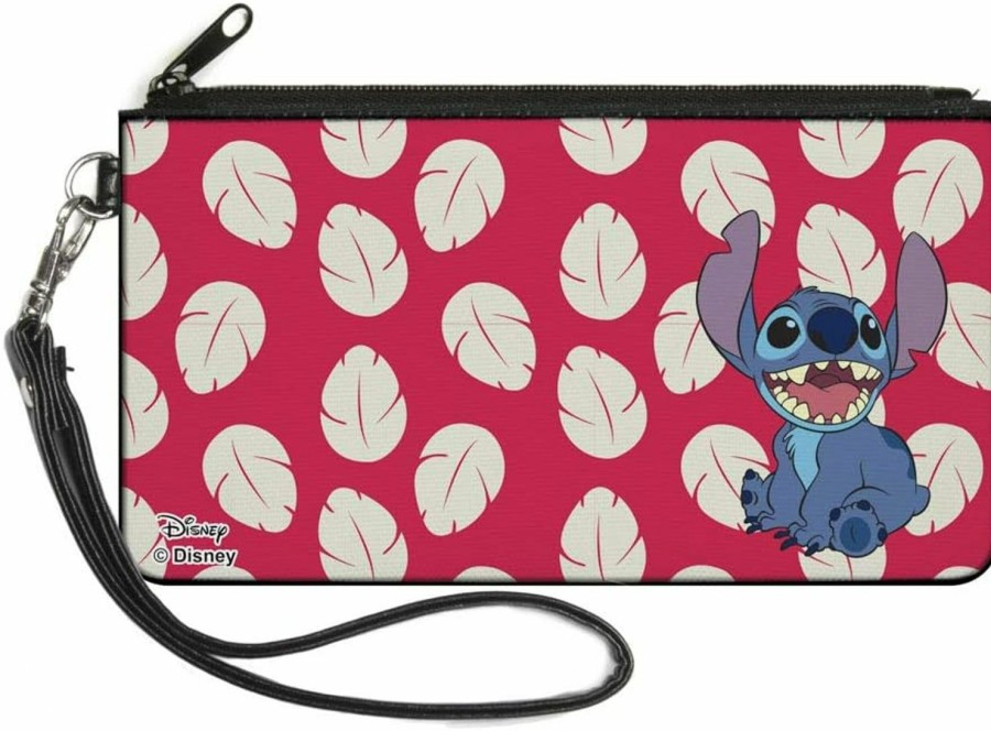 Buckle-Down Buckle-Down Women'S Standard Zip Wallet Lilo & Stitch Small, Red/Blue, 6.5\" X 3.5\" Clearance