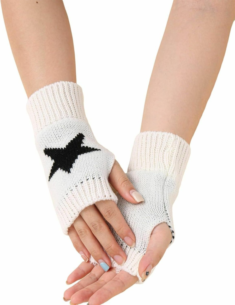 Verdusa Verdusa Women'S Knit Fingerless Gloves With Thumb Hole Winter Warm Short Gloves Wholesale