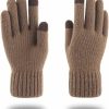 Veelkrom Veelkrom Winter Knit Gloves Touchscreen Warm Full Fingers Thermal Soft Outdoor Hiking Driving Cycling Riding For Men Hot