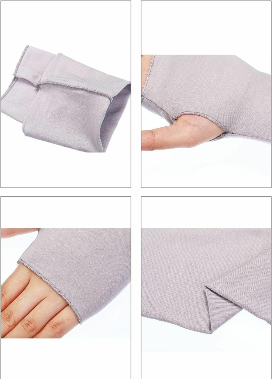 Bememo Bememo Fingerless Gloves Women Uv Protection Gloves Wrist Length Cotton Gloves Sun Block Driving Gloves Uni Clearance